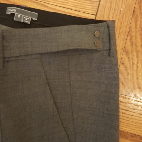 VINCE  nwot cropped  gray wool  ankle pants - Picture 5 of 6
